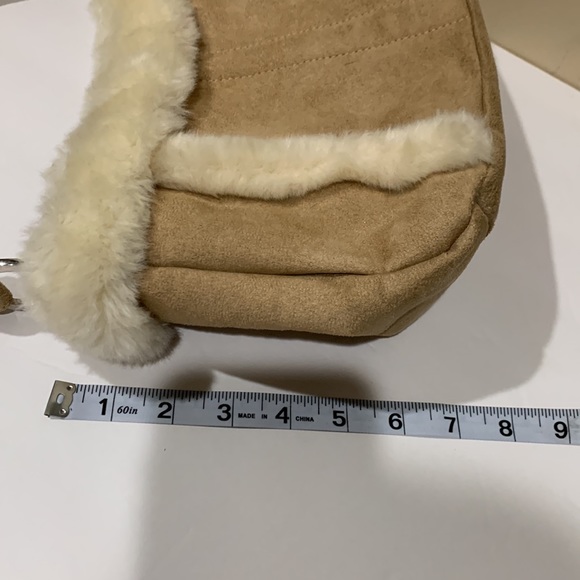 Faux Suede / Faux Fur bag - Picture 10 of 11